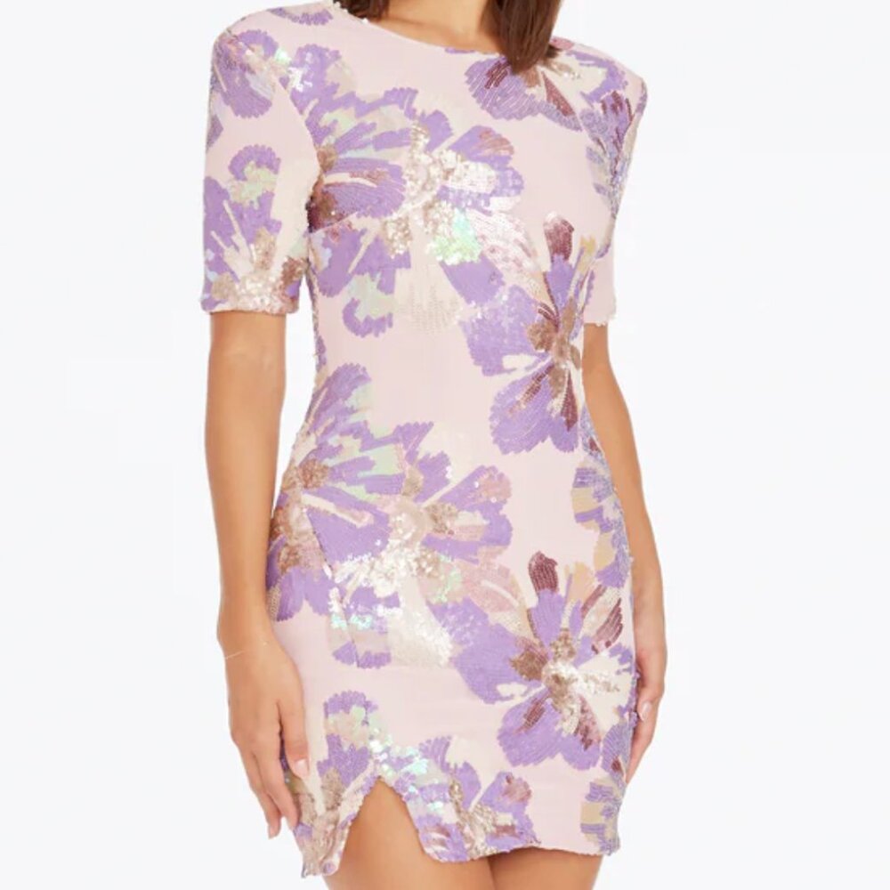 Pink Maddox Dress by Dress the Population - Small - NWT